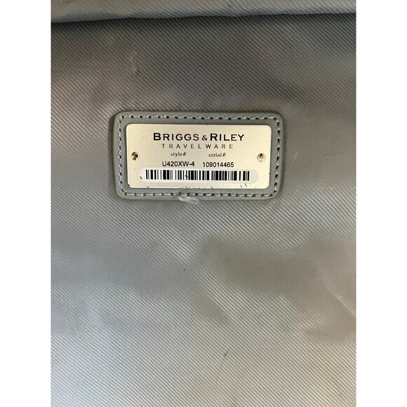 briggs and riley baseline rolling carry on suitcase luggage black #u420xw-4 - Picture 8 of 12